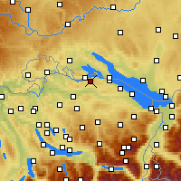 Nearby Forecast Locations - Homburg - Carte