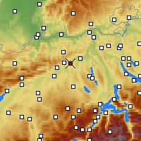 Nearby Forecast Locations - Obergösgen - Carte