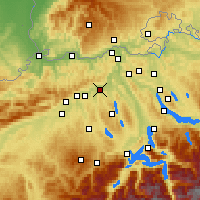 Nearby Forecast Locations - Aarau - Carte