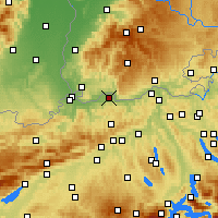Nearby Forecast Locations - Möhlin - Carte
