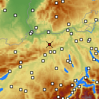 Nearby Forecast Locations - Rünenberg - Carte