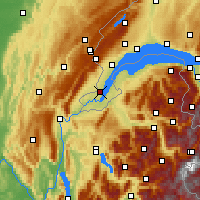 Nearby Forecast Locations - Genève - Carte