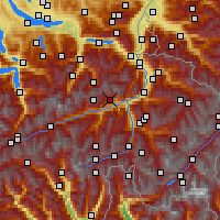 Nearby Forecast Locations - Flims - Carte