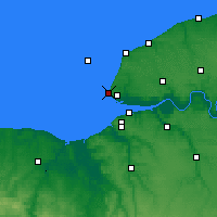 Nearby Forecast Locations - Sainte-Adresse - Carte