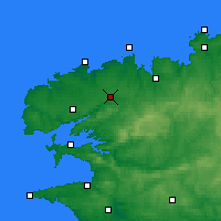 Nearby Forecast Locations - Landivisiau - Carte
