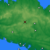 Nearby Forecast Locations - Rostrenen - Carte