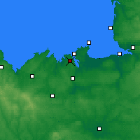 Nearby Forecast Locations - Dinard - Carte