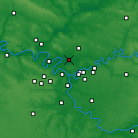 Nearby Forecast Locations - Le Bourget - Carte