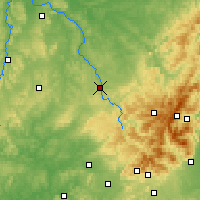 Nearby Forecast Locations - Épinal - Carte