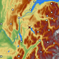 Nearby Forecast Locations - Annecy - Carte