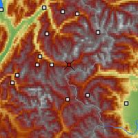 Nearby Forecast Locations - Modane - Carte
