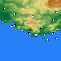 Nearby Forecast Locations - Le Castellet - Carte