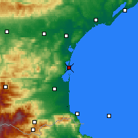 Nearby Forecast Locations - Leucate - Carte