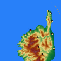 Nearby Forecast Locations - L'Île-Rousse - Carte