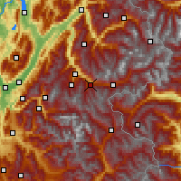 Nearby Forecast Locations - Valfréjus - Carte