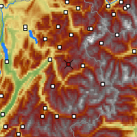 Nearby Forecast Locations - Beaufortain - Carte