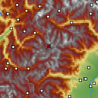 Nearby Forecast Locations - Val-d’Isère - Carte