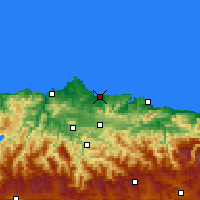 Nearby Forecast Locations - Gijón - Carte