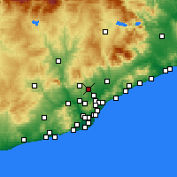 Nearby Forecast Locations - Sabadell - Carte