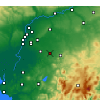 Nearby Forecast Locations - Morón de la Frontera - Carte