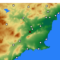Nearby Forecast Locations - Alcantarilla - Carte