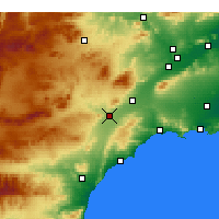 Nearby Forecast Locations - Águilas - Carte