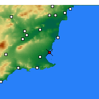 Nearby Forecast Locations - San Javier - Carte