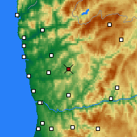 Nearby Forecast Locations - Guimarães - Carte