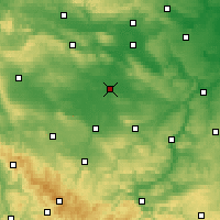 Nearby Forecast Locations - Sömmerda - Carte