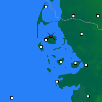 Nearby Forecast Locations - Îles frisonnes septentrionales - Carte