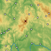 Nearby Forecast Locations - Rhön - Carte