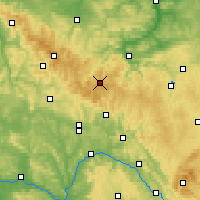 Nearby Forecast Locations - Forêt de Thuringe - Carte