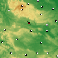 Nearby Forecast Locations - Nordhausen - Carte