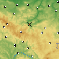 Nearby Forecast Locations - Saalfeld - Carte