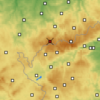 Nearby Forecast Locations - Erzgebirge/W - Carte