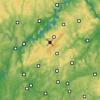 Nearby Forecast Locations - Hunsrück - Carte