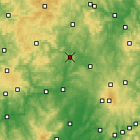 Nearby Forecast Locations - Marbourg - Carte