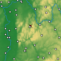 Nearby Forecast Locations - Odenwald - Carte
