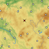 Nearby Forecast Locations - Hof-sur-Saale - Carte