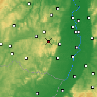 Nearby Forecast Locations - Pfälzerwald - Carte