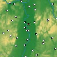 Nearby Forecast Locations - Lampertheim - Carte