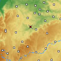 Nearby Forecast Locations - Waibstadt - Carte