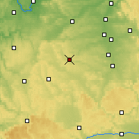Nearby Forecast Locations - Ansbach - Carte