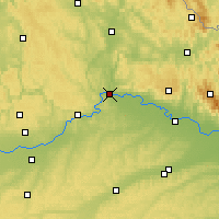 Nearby Forecast Locations - Ratisbonne - Carte