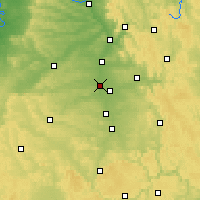 Nearby Forecast Locations - Fürth - Carte