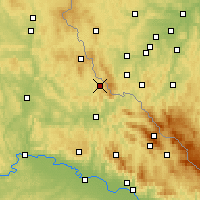 Nearby Forecast Locations - Waldmünchen - Carte