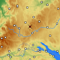 Nearby Forecast Locations - Klippeneck - Carte