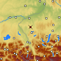 Nearby Forecast Locations - Feldkirchen bei Mattighofen - Carte
