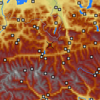 Nearby Forecast Locations - Maria Alm - Carte
