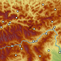 Nearby Forecast Locations - Wald am Schoberpass - Carte